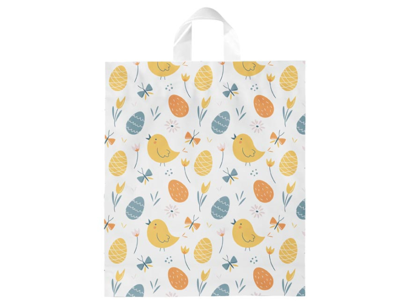 Taška igelitová velikonoce 39 x 46 cm