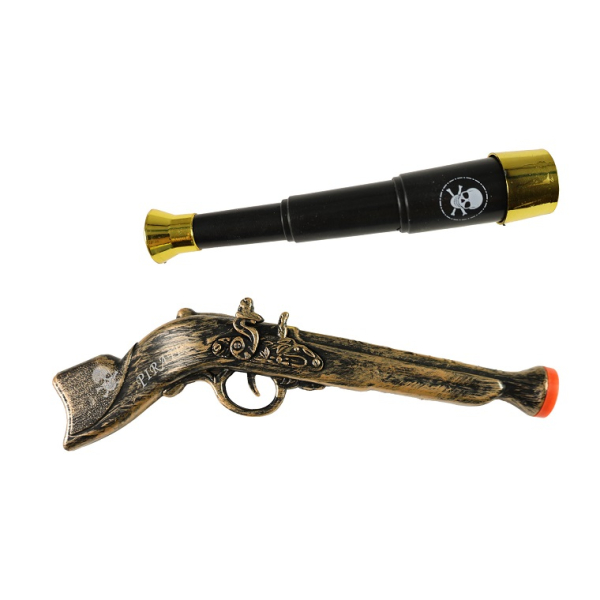 Pirátská sada, pistole, dalekohled