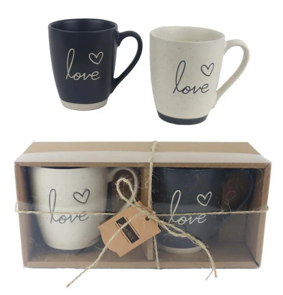 Hrnek keramický Love, 2ks