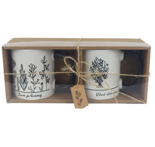 Hrnek keramický, 2ks sada