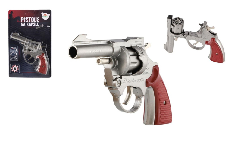 Pistole na kapsle, 8 ran, kovová