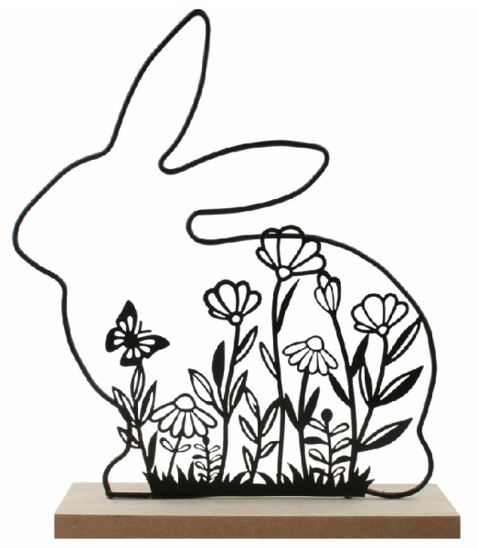 Zajíc z kovu na postavení