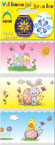 Fólie na vejce, kuřátka, 6ks, česká výroba