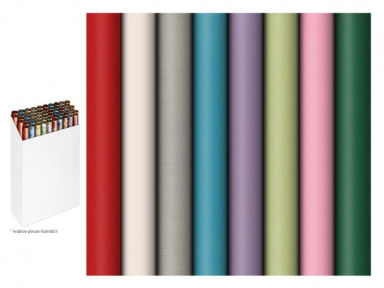 Balicí papír 70cm x 2m, Kraft barevný