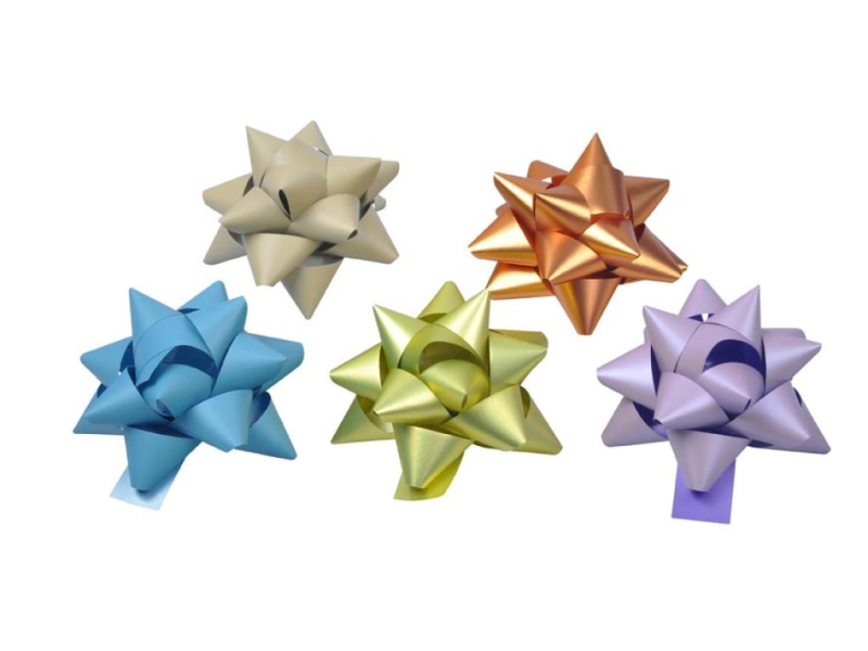 Hvězdička roseta 9 cm metal mat