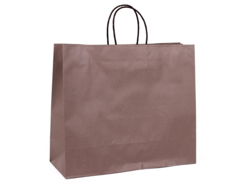 Taška dárková papírová kávová 35 x 13 x 31 cm