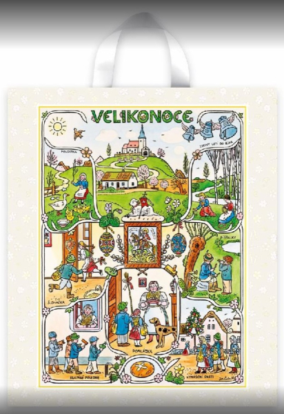 Taška igelitová velikonoční Lada 41 x 46 cm