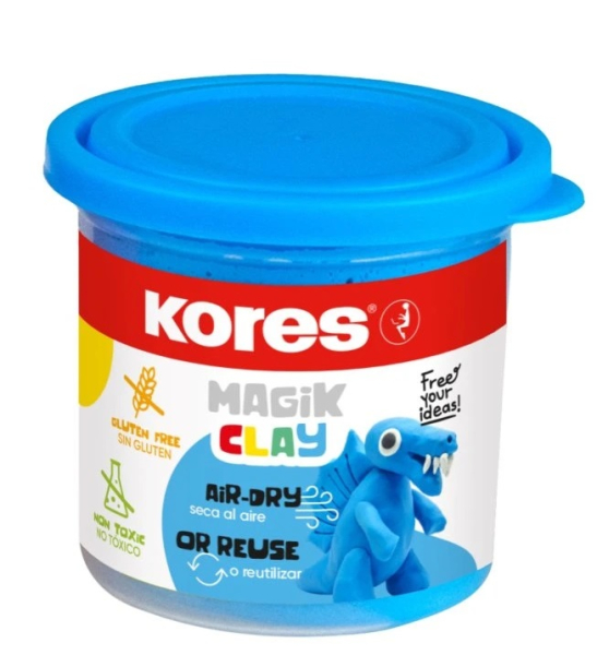 Plastelína Kores, Magic Clay, modrá