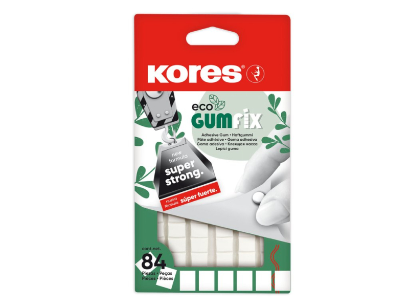 Lepící hmota Kores, Gumfix Eco, 84 kusů