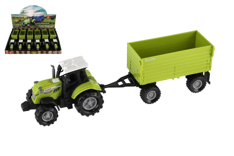 Traktor s valníkem, na baterie