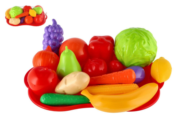 Ovoce a zelenina s podnosem