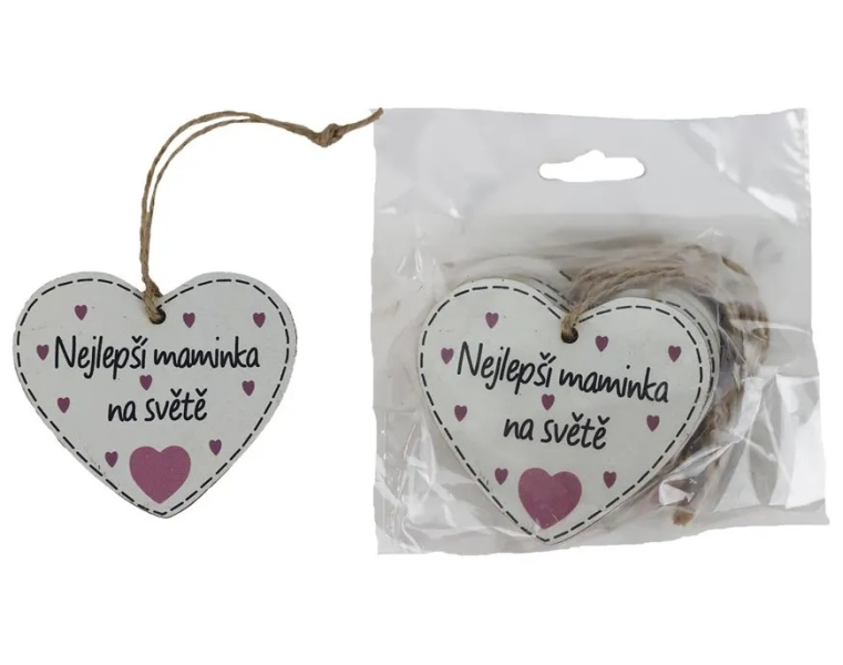 Srdce Nejlepší maminka 10 kusů