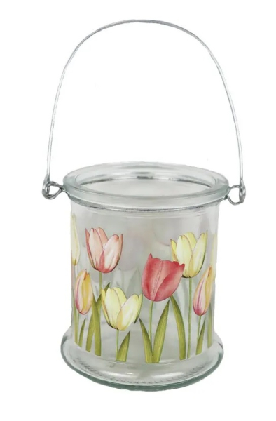 Svícen dekorační tulipány