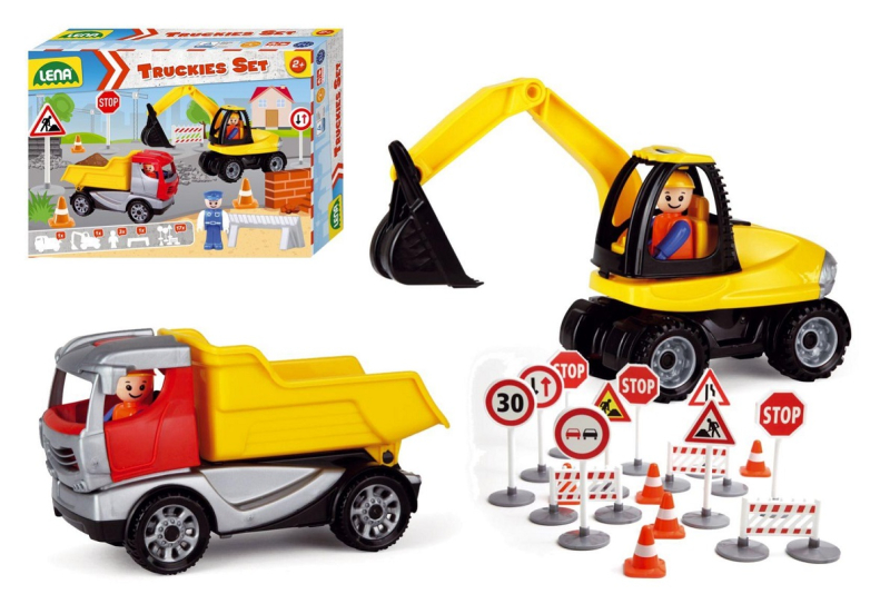 Stavební set, Truckies, sklápěčka, bagr