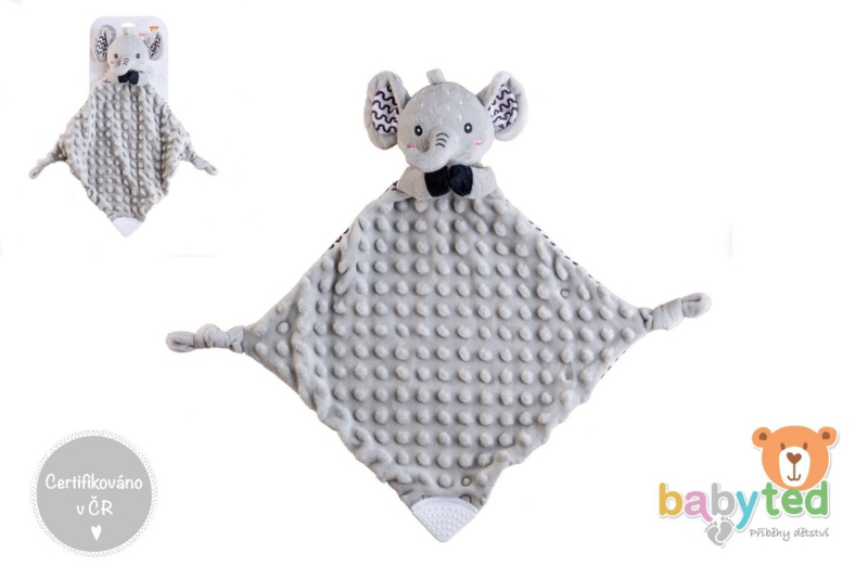 Usínáček slon, kousátko, chrastítko