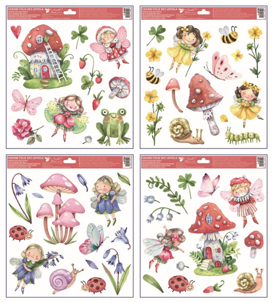 Fólie na okno, Víly s glitrem