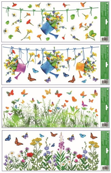 Fólie na okno, Květy