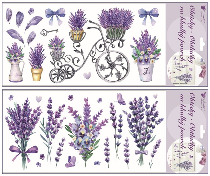 Fólie na okno, Levandule, 2 motivy