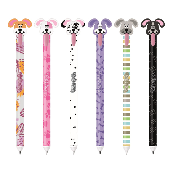 Kuličková tužka gumovací pejsci