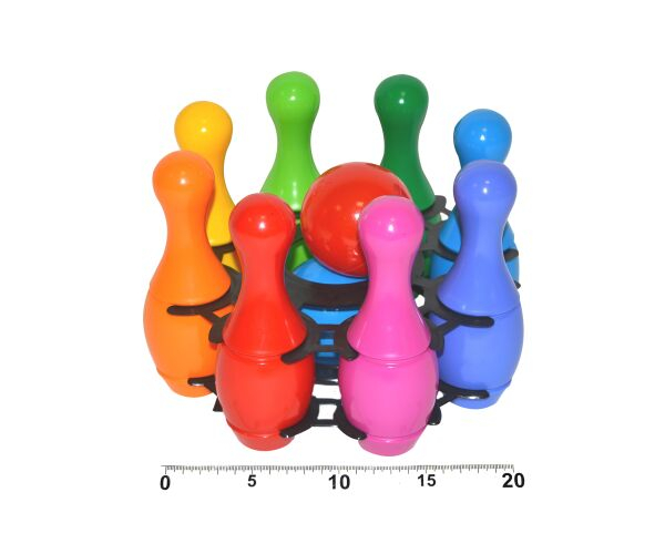 Kuželky 8 ks a koule