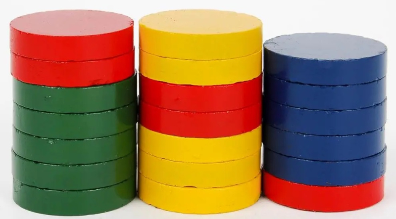 Magnet kulatý, 25 mm, mix barev