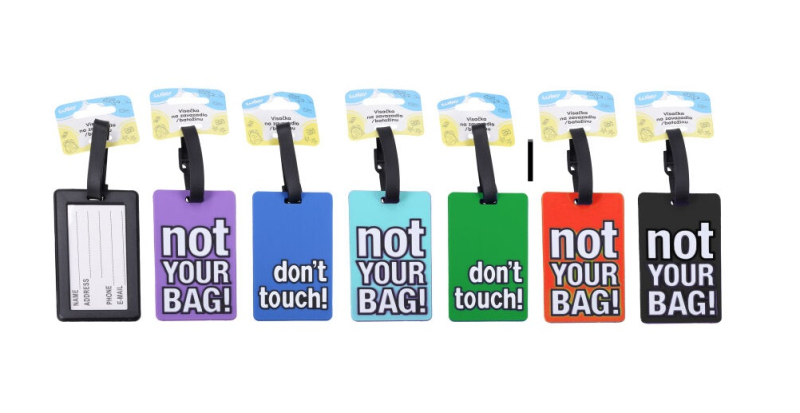 Jmenovka, visačka na zavazadlo, kufr