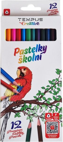 Pastelky tempus 12kusé, trojhranné