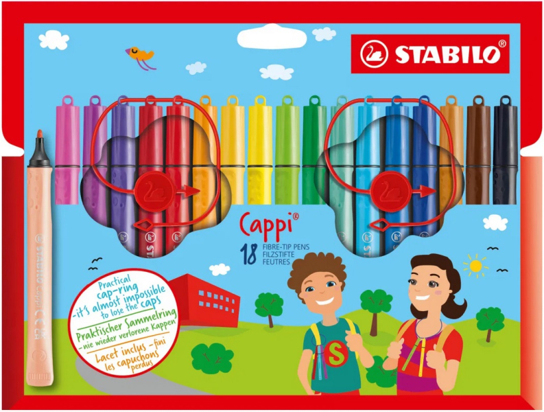 Popisovače STABILO CAPPI-18ks stopa 1mm