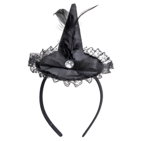 Klobouček s peřím čarodějnice