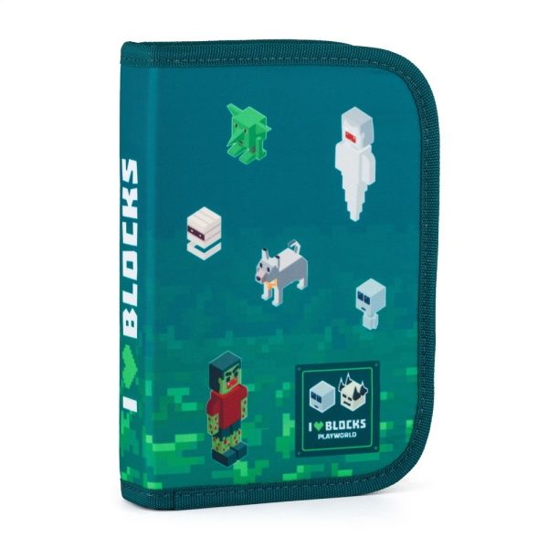 Penál jednopatrový, 2 chlopně, prázdný, Playworld