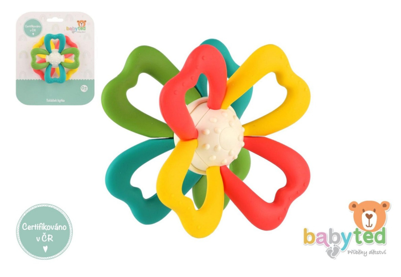Točáček kytka babyted silikon-plast