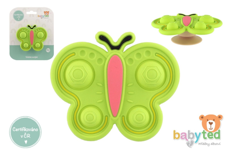 Točáček motýlek babyted silikon-plast