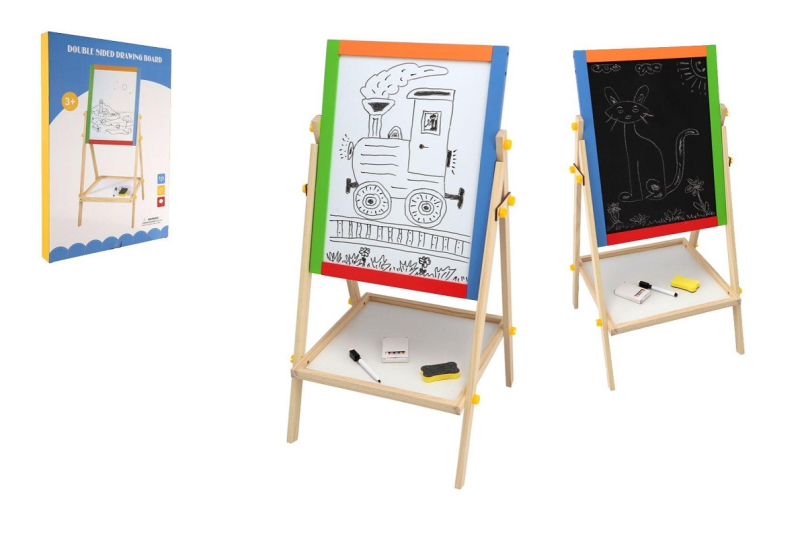 Tabule dětská oboustranná magnetická černá-bílá