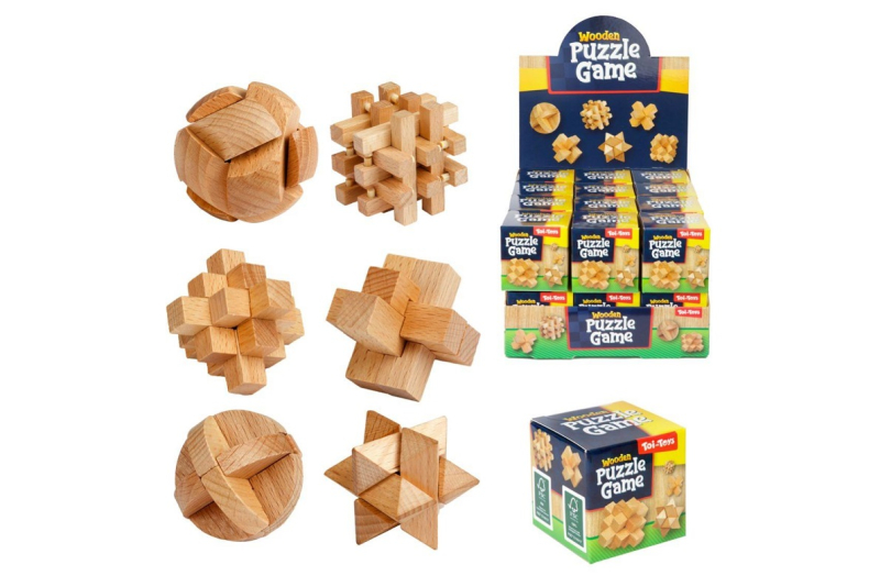 Hlavolam 3D puzzle dřevo