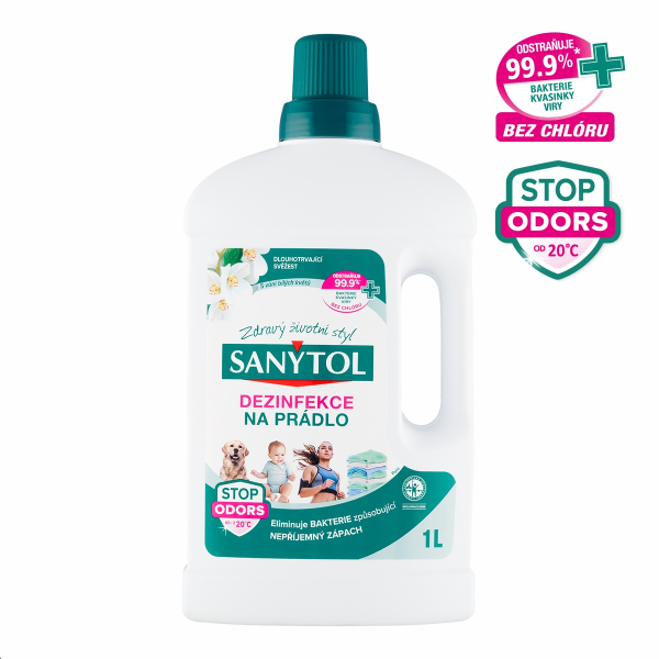 Sanytol 1litr, dezinfekce na prádlo, bílé květy
