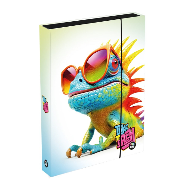 Box A4 školní, Jumbo Crazy Animals Chameleon