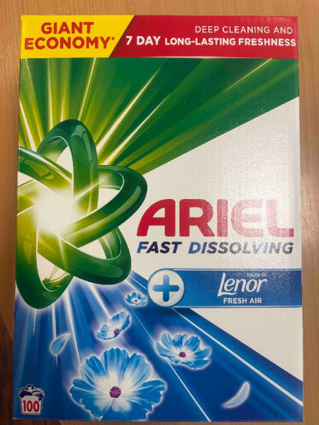 Prášek na praní ariel 100dávek, mix druhů