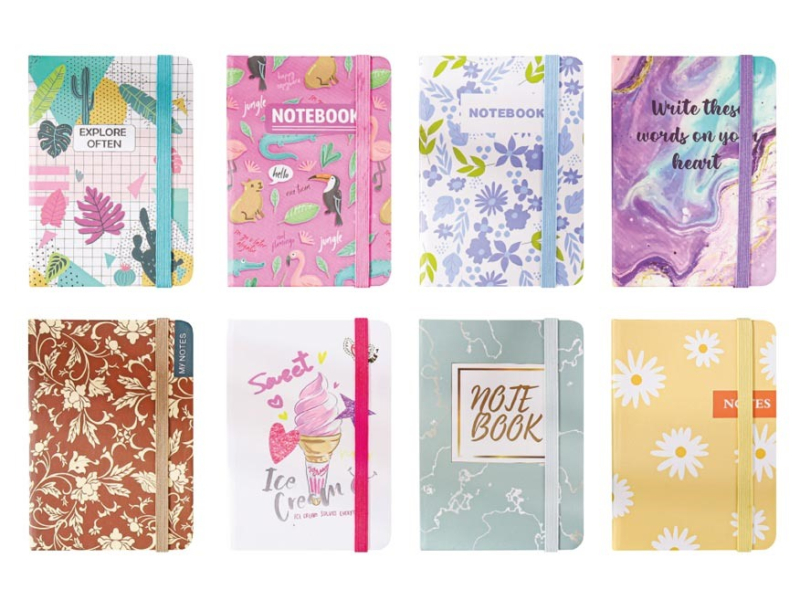 Zápisník A7 s gumou 80 listů