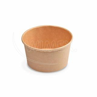 Miska kulatá papírová kraft průměr 115mm 350ml- 50kusů