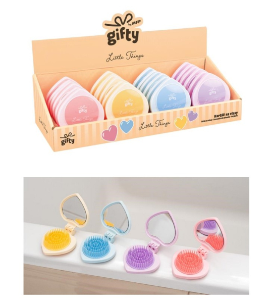 Kartáč na vlasy skládací Gifty