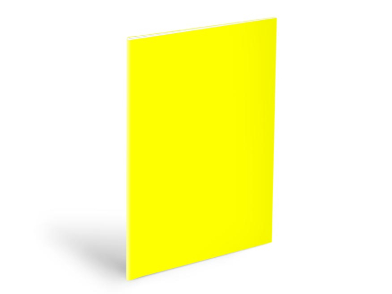 Obal na sešity A5 180 mikronů neon žlutý