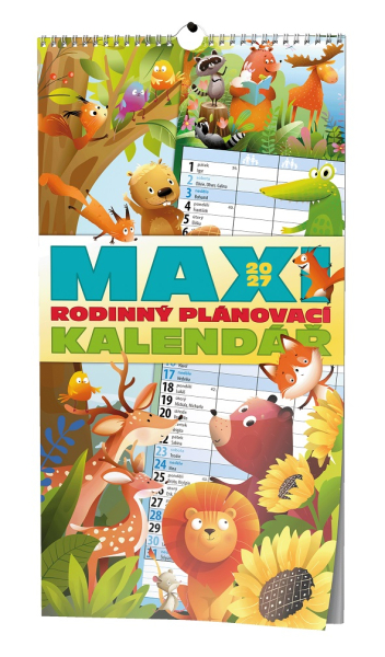 Kalendář nástěnný Rodinný maxi, Baloušek