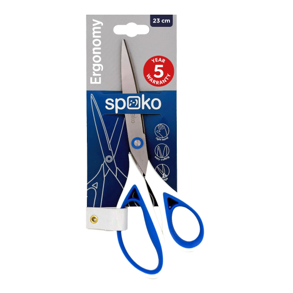 Nůžky pogumované, 23cm spoko