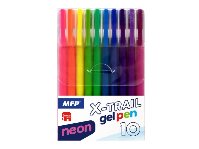 Popisovače gelové neonové sada 10 kusů