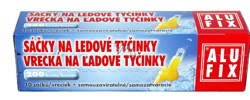 Sáčky na led tyčinky 200 kusů Alufix
