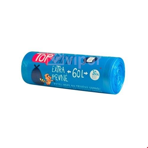 Pytle odpadové 60l modré, 30 kusů