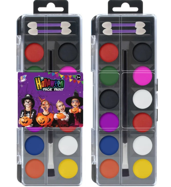 Barvy na obličej a tělo, Halloween