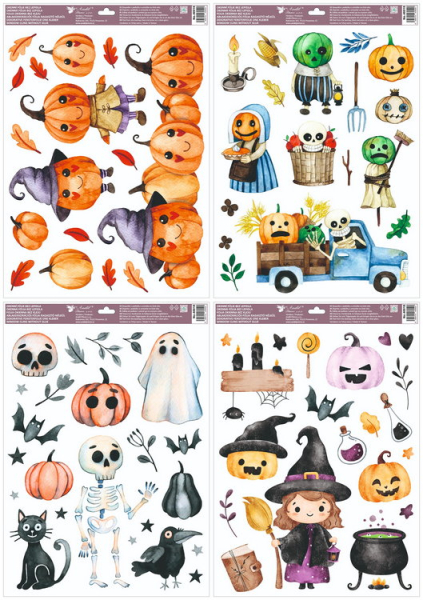 Fólie na okno, Halloween Veselé dýně