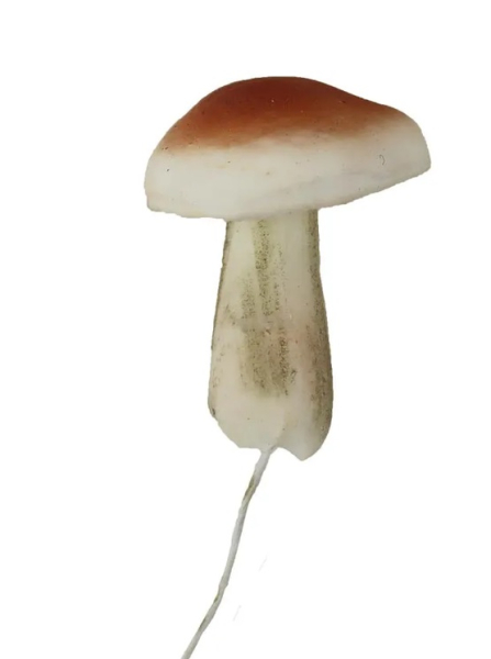 Houba dekorace na drátku 5cm