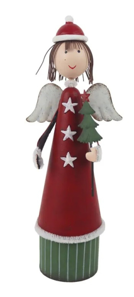 Anděl kovový 21cm
